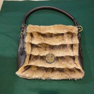 Faux Fir Shoulder Bag